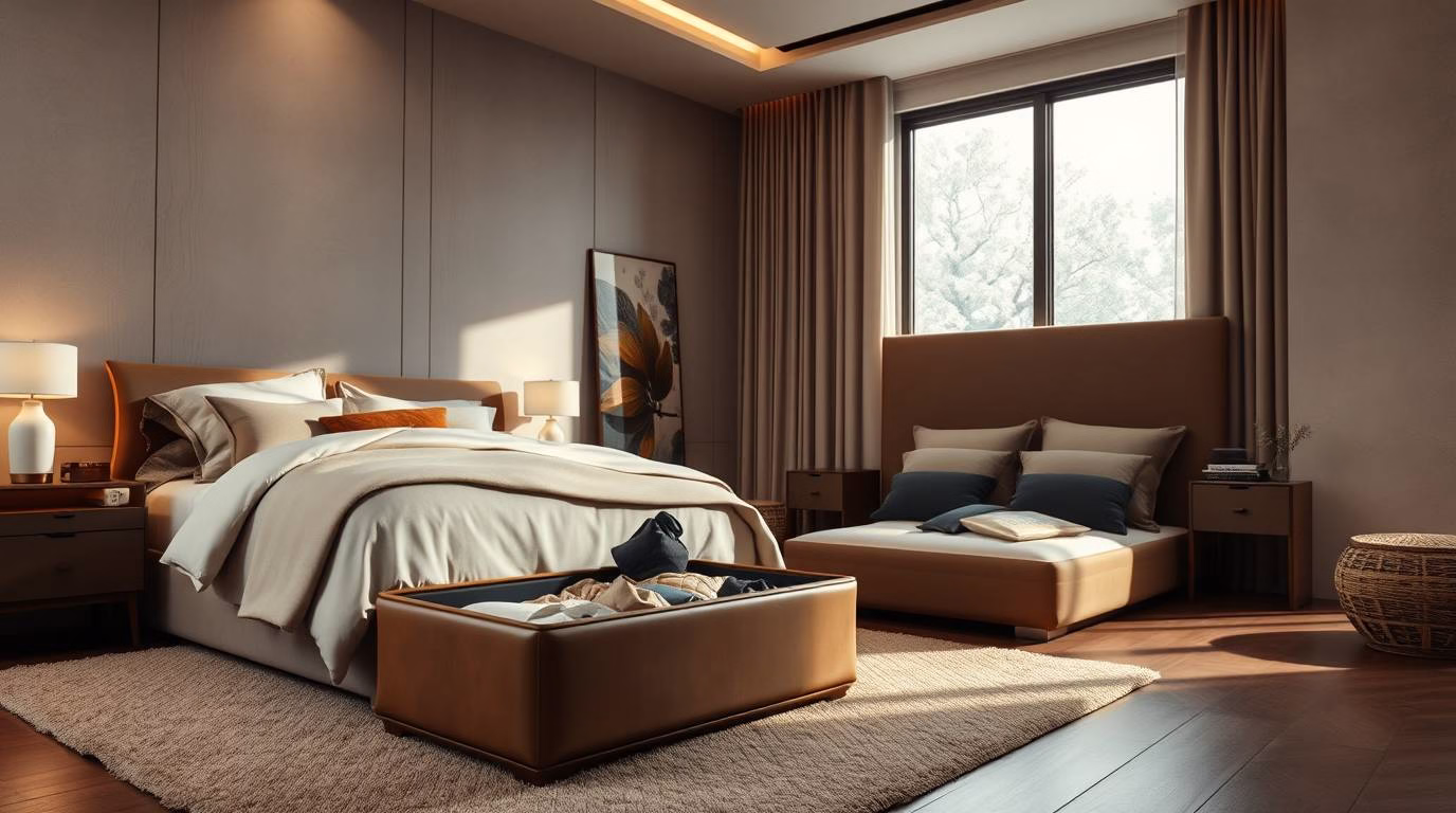 Best Amazon Finds for Home Organization: Storage ottoman and under-bed bins