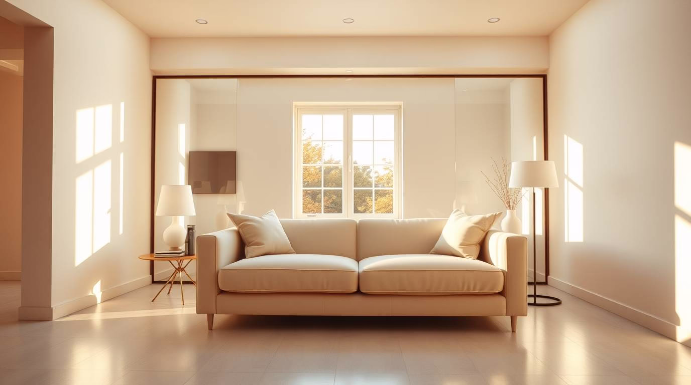Affordable ways to make a small room look bigger: Bright and spacious small room