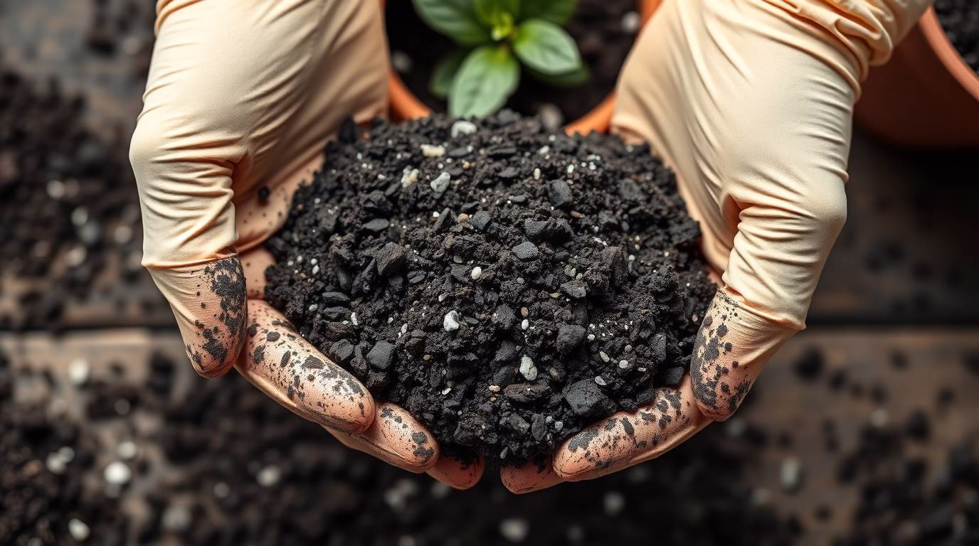 High-quality potting mix with perlite Easy balcony gardening tips for beginners