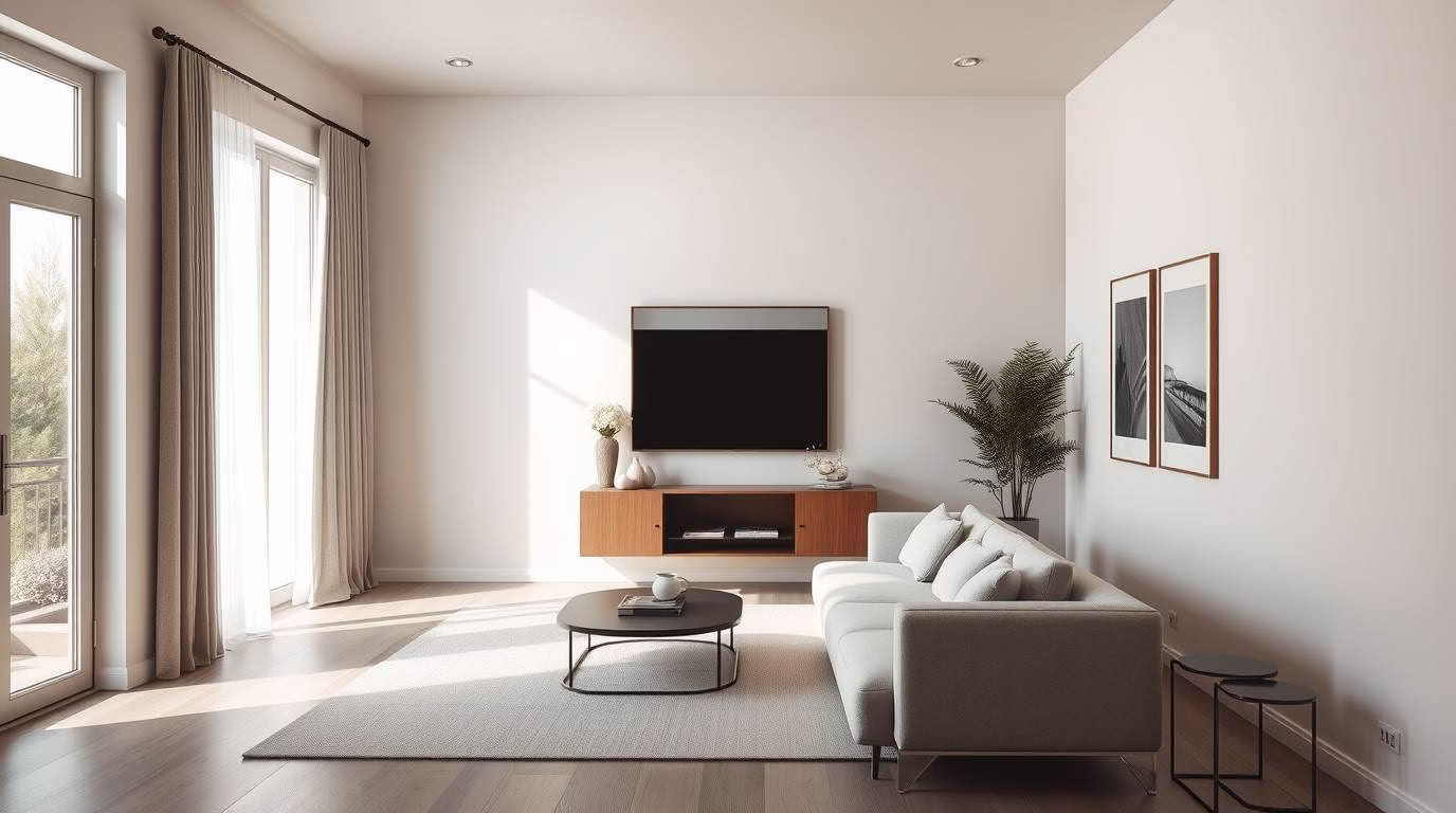 Scale Furniture Appropriately to make a small room look bigger